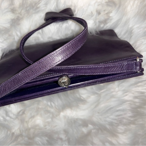 Versace vintage purple leather handbags - Picture 4 of 8